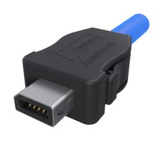 AMPHENOL COMMUNICATIONS SOLUTIONS ND9BP7400 Modular Connector, IX Type B Plug, 1 x 1 (Port), 10P10C, Cat6a, IP20, Cable Mount
