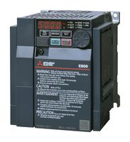 Inverter, Induction/Permanent Magnet Motor, 3-Phase, 5.5 A, 380-480 VAC, 2.2kW, IP20, FR-E800 Series