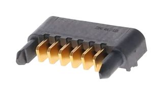 MOLEX 46437-9306 Rectangular Power Connector, R/A, Power, 6 Contacts, Ten60 46437 Series, PCB Mount, Press Fit