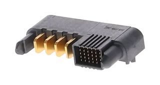 MOLEX 46437-9319 Rectangular Power Connector, R/A, 30Signal+4Pwr, 34 Contacts, Ten60 46437 Series, PCB Mount
