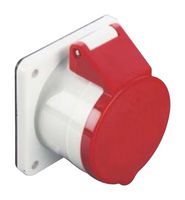 MULTICOMP PRO MP011048 Pin & Sleeve Connector, 16 A, 400 V, Panel Mount, Socket, 3P+E, Red, White