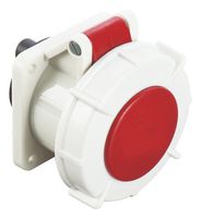 MULTICOMP PRO MP011096 Pin & Sleeve Connector, 32 A, 400 V, Panel Mount, Socket, 3P+E, Red, White