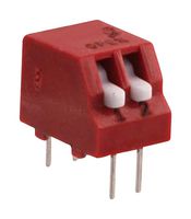 GRAYHILL 76PSB02ST DIP / SIP Switch, 2 Circuits, Piano Key, Through Hole, SPST-NC, 30 V, 150 mA