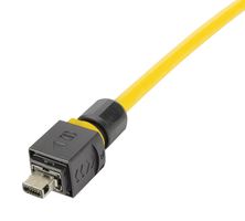 HARTING 09511210001 Modular Connector, IX Type A Plug, 1 x 1 (Port), 8P8C, Cat6a, IP65, IP67, Cable Mount