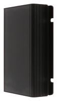 HAMMOND 1455JF1201BK Metal Enclosure, w/Integrated Flange, Small, Aluminium, 27 mm, 78 mm, 120 mm, IP54