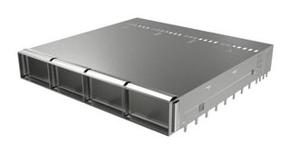 AMPHENOL COMMUNICATIONS SOLUTIONS UE62B462302021 Cage, OSFP, 1 x 4 (Ganged), Without Heat Sink, With Light Pipe, Press-Fit