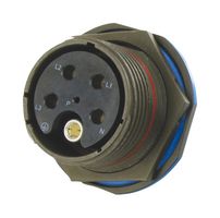 AMPHENOL SOCAPEX TV06RW17E6SA Circular Connector, TV Series, MIL-DTL-38999 Series III, Straight Plug, 6 Contacts, Crimp Socket