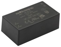 MULTICOMP PRO MP-LD40-23B12R2 AC/DC PCB Mount Power Supply (PSU), ITE & Household, 1 Output, 40 W, 12 V, 3.33 A