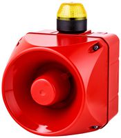 AUER SIGNAL 875677313 Signal Indicator, Strobe, 32 Tone, Yellow, IP65, 240VAC, ACM Series