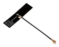 MOLEX 146153-9050 RF Antenna, 5.925 to 7.125 GHz, WiFi 6E/Bluetooth/Zigbee/IoT, 5.8 dBi, Adhesive/MHF1 Connector