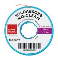 KONTAKT CHEMIE SOLDABSORB NO CLEAN 1.5M , 1,4 MM Solder Absorbent, No Clean, Strip, 1.5 m x 1.4 mm