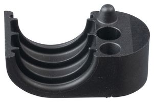 PANDUIT CLC88X1S8TL370 Fastener, 1-Position, 7/8", Corrugated Loom Clamp, Nylon 6.6 (Polyamide 6.6), Black, 50 mm, 28 mm