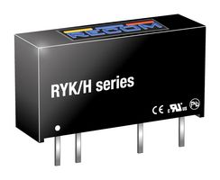 RECOM POWER RYK-0505S/H Isolated Through Hole DC/DC Converter, ITE, SIP, 1:1, 1 W, 1 Output, 5 V