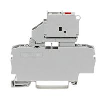 WAGO 2002-1611/1000-867 Fused Terminal Block, 2 Ways, 2.5 mm², Push In, 6.3 A