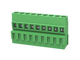 MULTICOMP PRO MP012040 Wire-To-Board Terminal Block, 5 mm, 9 Ways, 28 AWG, 12 AWG, 2.5 mm², Screw