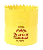 STARRETT FCH0134 Holesaw, Bi-Metal, 44mm Blade Diameter, 41mm Cutting Depth