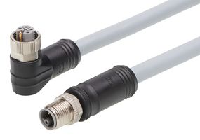 MOLEX 1205010213 Sensor Cable, M12, 90° Micro-Change Receptacle, Micro-Change Plug, 5 Positions, 10 m, 32.81 ft