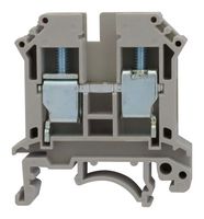MULTICOMP PRO MP012083 DIN Rail Mount Terminal Block, 2 Ways, 24 AWG, 6 AWG, 10 mm², Screw, 76 A