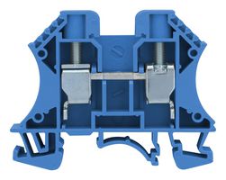 MULTICOMP PRO MP012087 DIN Rail Mount Terminal Block, 2 Ways, 16 AWG, 6 AWG, 10 mm², Screw, 57 A