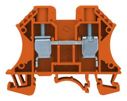 MULTICOMP PRO MP012089 DIN Rail Mount Terminal Block, 2 Ways, 16 AWG, 6 AWG, 10 mm², Screw, 57 A