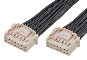 MOLEX 221955-1144 Cable Assembly, iGrid Plug to iGrid Plug, 14 Ways, 2 mm, 2 Row, 600 mm, 23.6 "