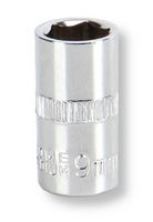 MULTICOMP PRO MP14-CRV09 Socket, Hex, 9mm, 1/4" Drive Size, Chrome Vanadium, DIN3120