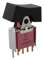MULTICOMP PRO MP-R3-2B-B-5-G-14 Rocker Switch, Subminiature, IP67, On-On, SPDT, Non Illuminated, Through Hole, Black