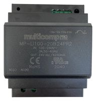 MULTICOMP PRO MPKHS-A50 2.1DEGC/W Heat Sink, 2.1 °C/W, DIN Rail, 50 mm, 80 mm, 50 mm