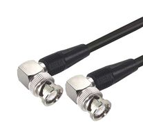 L-COM CC58C-4HR2 RF / Coaxial Cable Assembly, 4 ft, 1.22 m, RG58C/U, BNC Right Angled Plug, BNC Right Angled Plug