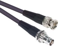 L-COM CC59B-MF-3 RF / Coaxial Cable Assembly, 3 ft, 914.4 mm, RG59B/U, BNC Straight Plug, BNC Bulkhead Jack