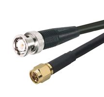 L-COM CCS58AB-5 RF / Coaxial Cable Assembly, 5 ft, 1.52 m, RG58C/U, SMA Straight Plug, BNC Straight Plug, 50 ohm