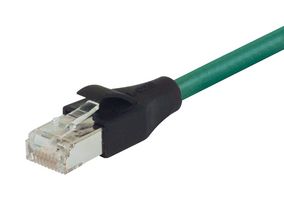 L-COM TRD695AHF-3 Ethernet Cable, Cat6a, RJ45 Plug to RJ45 Plug