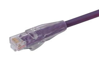 L-COM TRD815V-40 Ethernet Cable, Cat5e, RJ45 Plug to RJ45 Plug, UTP (Unshielded Twisted Pair), Violet, 12.2 m