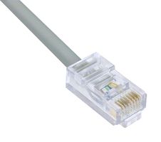 L-COM TRD855-75 Ethernet Cable, Cat5e, RJ45 Plug to RJ45 Plug, UTP (Unshielded Twisted Pair), Grey, 22.86 m