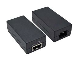 L-COM PS4860GB-POE PoE+ Injector, Midspan, 1 Port, Power Over Ethernet, 10/100/1000 Mbps, 48 VDC, 60 W