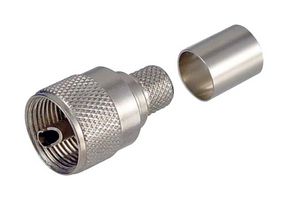 L-COM AUM-1402 RF / Coaxial Connector, UHF Coaxial, Straight Plug, Crimp