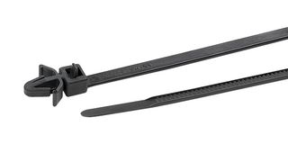 HELLERMANNTYTON 115-06960 RT50SFK-PA66-BK Cable Tie, Nylon 6.6 (Polyamide 6.6), Black, 225 mm, 5 mm, 50 mm, 225 N