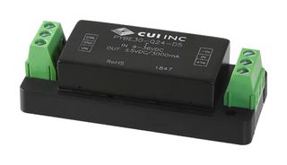 CUI PYBE30-Q24-S5H-T Isolated Chassis Mount DC/DC Converter, ITE, Module, 4:1, 30 W, 1 Output, 5 V