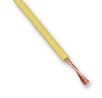 STAUBLI 60.7190-24 Wire, Stranded, Flexiplast® E, Hi Flex, TPE, Yellow, 17 AWG, 258 x 0.07mm, 82 ft