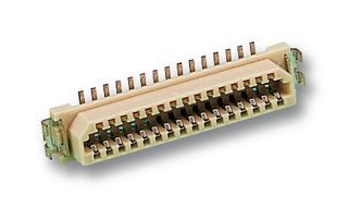 HARWIN M40-6203146. Mezzanine Connector, Receptacle, 1 mm, 2 Rows, 31 Contacts, Surface Mount, Phosphor Bronze