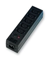SCHURTER 4740.3000 Extension Lead, IEC Distribution Unit w/o Cord, 5 Outlets, IEC 60320 C13, 15 A, 250 V