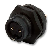 SWITCHCRAFT/CONXALL EN3P6FX Circular Connector, Sealed Circular Connector, EN3 Series, Panel Mount Receptacle, 6 Contacts