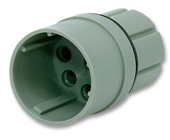 HARTING 09 15 007 3001 Circular Connector Insert, R15, 7 Contacts, Pin, Crimp, Silver Plated Contacts