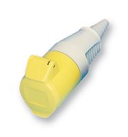 WALTHER 310304 Pin & Sleeve Connector, 16 A, 110 V, Cable Mount, Socket, 2P+E, Yellow