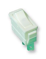 ARCOLECTRIC / BULGIN LIMITED C1500VQAAJ Rocker Switch, Off-On, SPST, Non Illuminated, Panel Mount, White, 1500 Series