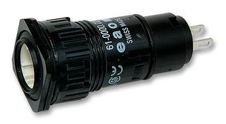 EAO 61-0000.02 Incandescent Lamp, Plug In, 2.8 x 0.5mm, 22 mm, 6 A, 24 V, 61 Series