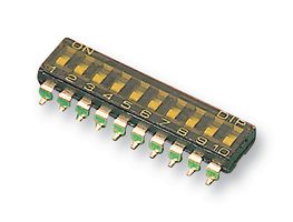 MULTICOMP PRO MCEMR-10-T DIP / SIP Switch, 10 Circuits, Slide, Surface Mount, SPST, 24 V, 25 mA