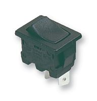 ARCOLECTRIC / BULGIN LIMITED H8600VBAAA Rocker Switch, Miniature, Off-On, SPST, Non Illuminated, Panel Mount, Black, 8600 Series