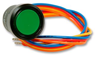 EAO K84-603.3611 Pushbutton Switch, 84 Series, 22.5 mm, SPST-NO, Momentary, Flush, Green