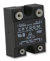 SENSATA/CRYDOM A2410 Solid State Relay, SPST-NO, 10 A, 280 VAC, Panel Mount, Screw, Zero Crossing